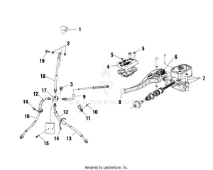 Controls - Master Cylinder/brake Line - A10ch46ca (4964376437b007) Schematic