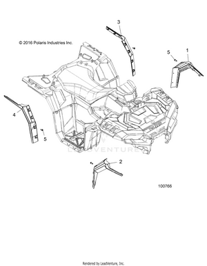 Body, Fender Flares - A17sxa85a1/a7/sxe85ab/am/as/a9 (100766) Schematic