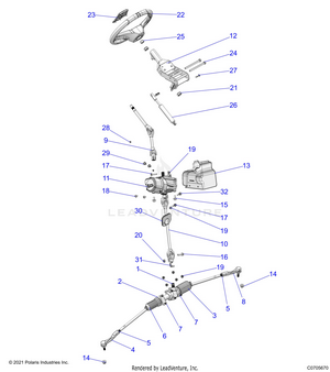 Steering, Steering Asm. - G23gmk99a/99b (c0705670) Schematic