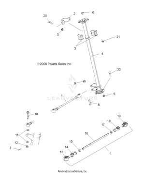 Steering, Steering Post - A09cl76aa (49atvsteering096x6) Schematic