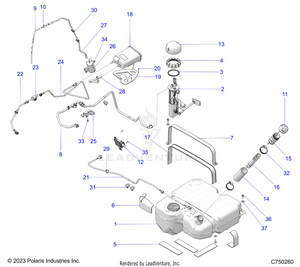 Fuel System, Evap - Z25x4e92a4/b4 (c750260) Schematic