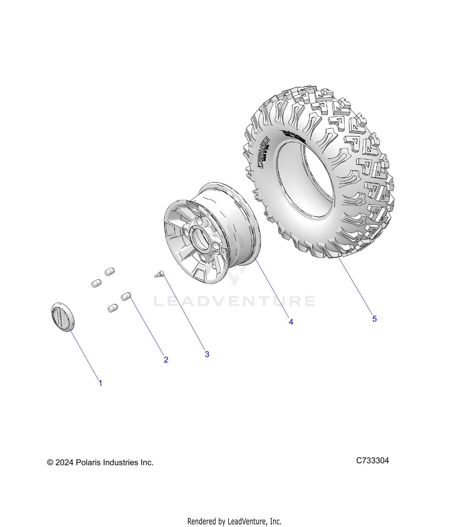 WHEELS, FRONT PREMIUM UNITS - R26TAE99A9/AF/AJ/AK/B9/BF/BJ/BK (C733204)