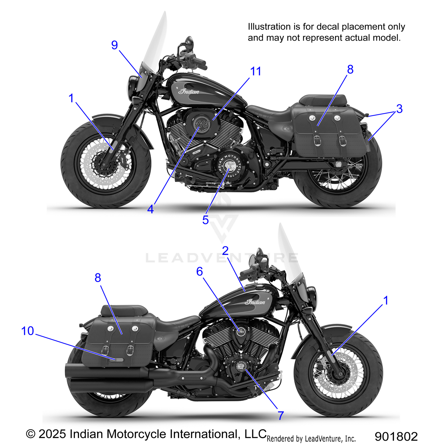 BODY, DECALS/EMBLEMS/BADGES - N26DBDBH/DBGBH ALL OPTIONS (901802)