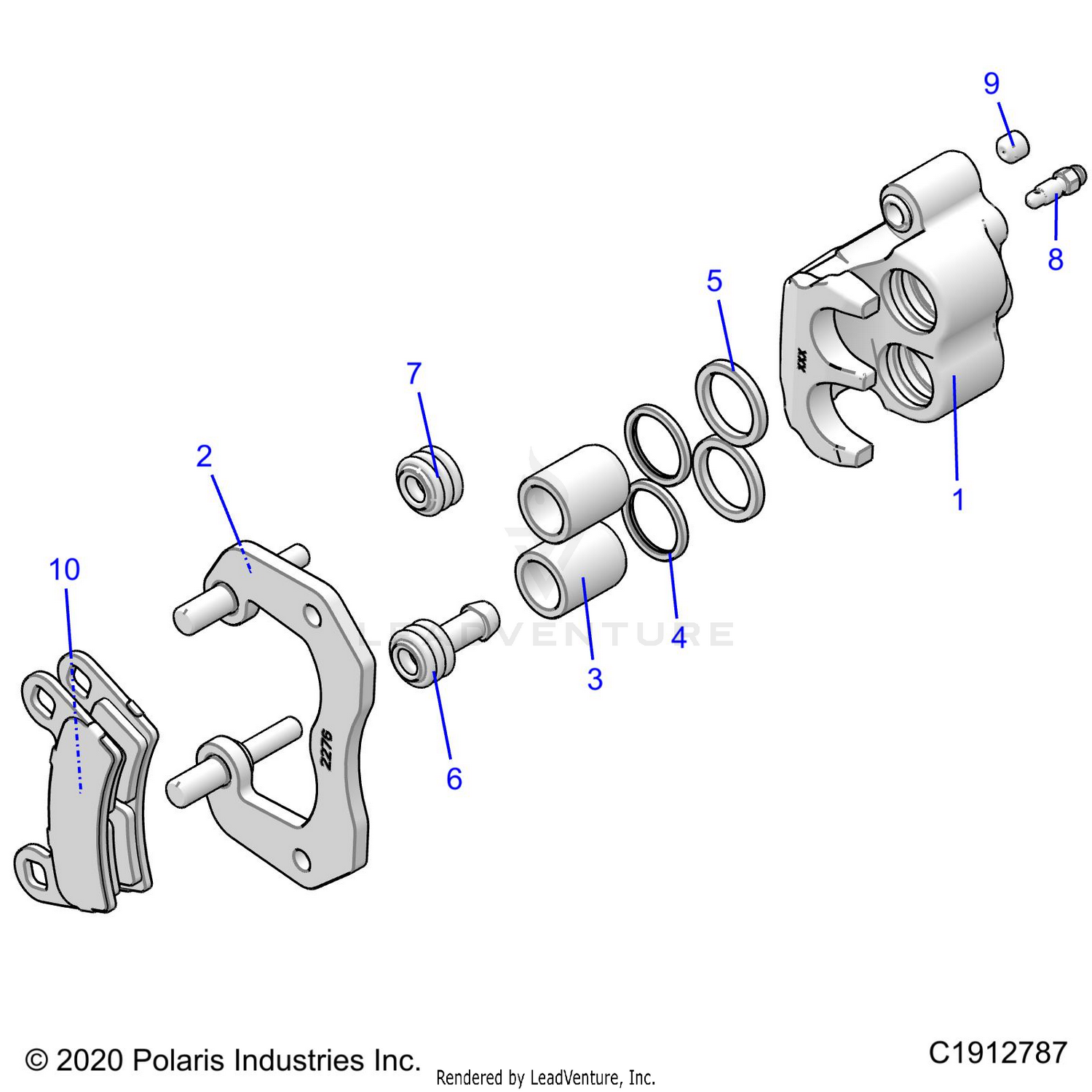 BRAKES, REAR CALIPER - G22GAP99AM/BM (C1912787)