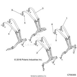 Body, Seat Belt Mounting - Z19vpl92ak/bk/ar/br/am/bm (c700355) Schematic