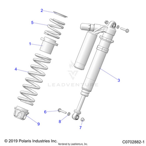 Suspension, Front Shock Mounting, Deluxe - Z21rau92an/bn (c0702882-1) Schematic