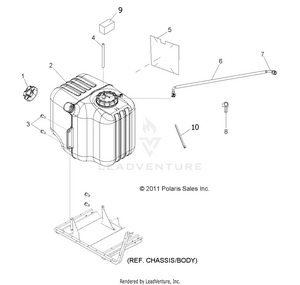 Body, Fuel Tank Asm. - R12wh50ag/ah/ak/ar (49rgrfuel12500crew) Schematic