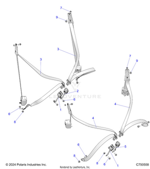Body, Seat Belt Mounting - Z25nmf99a4/a5/b4/b5 (c750558) Schematic