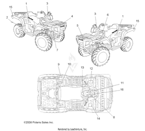 Body, Decals - A09tn50ax/az (49atvdecal09spx25) Schematic