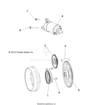 Engine, Starter Drive - R16rva57a1/b1/e57a9/b9 (49rgrstartingmtr14570) Schematic