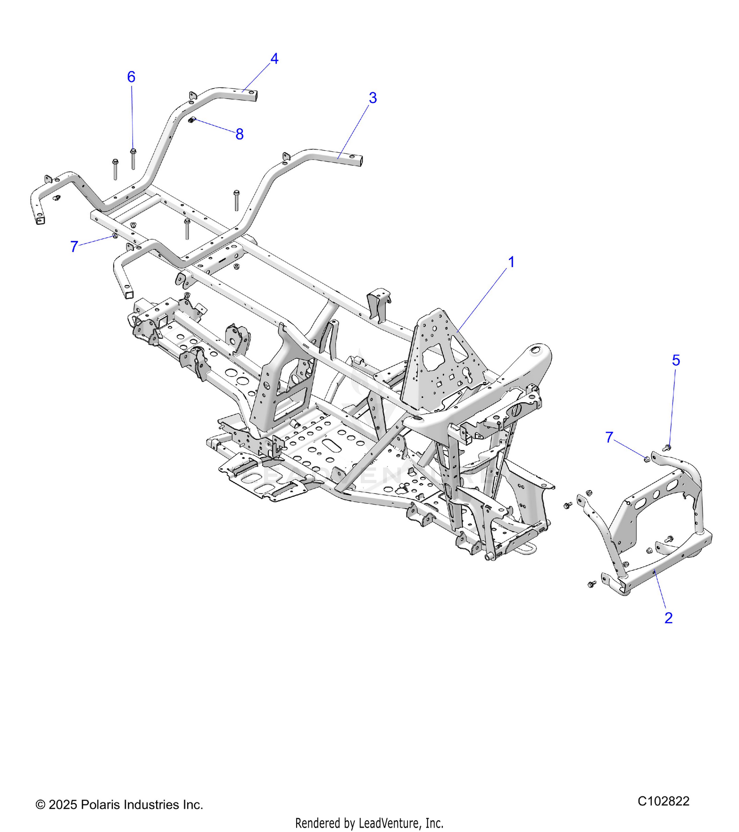 CHASSIS, FRAME - A26SEA57A1/A4/A6 (C102822)