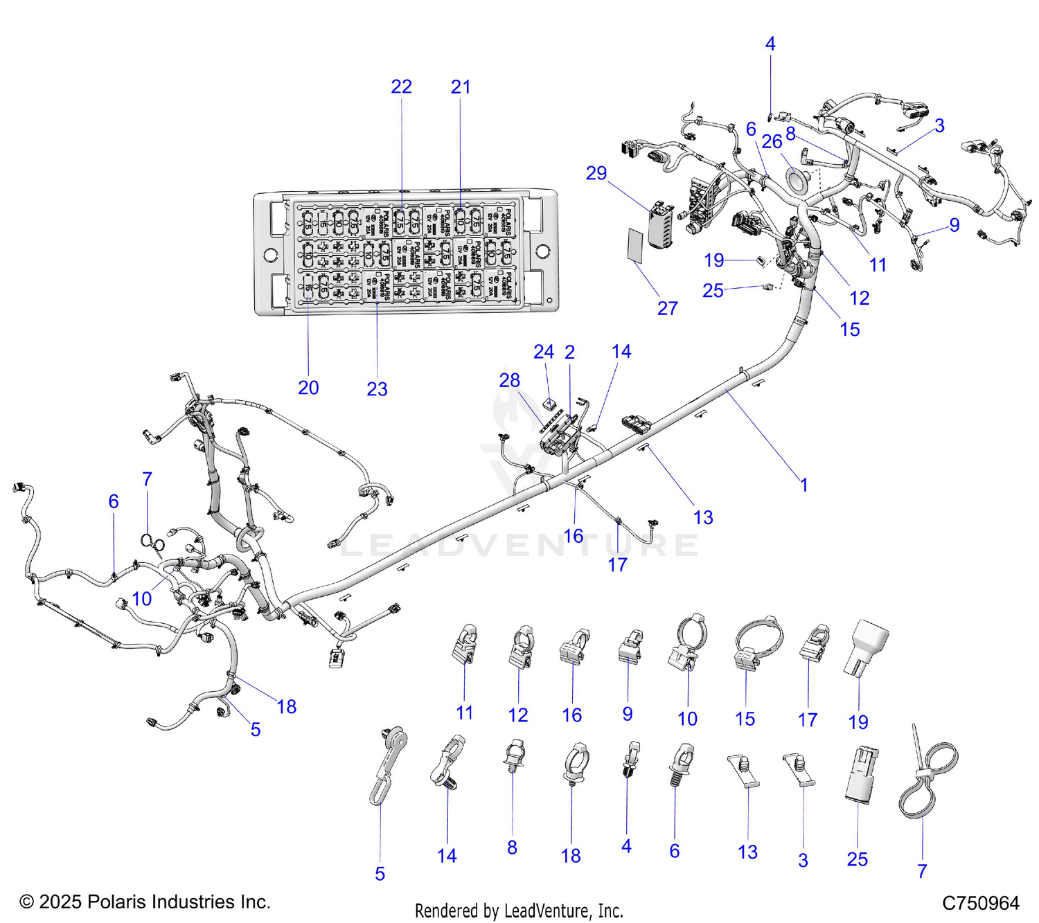 ELECTRICAL, WIRE HARNESS, CHASSIS - Z26X4E92A4/B4/A6/B6 (C750964)
