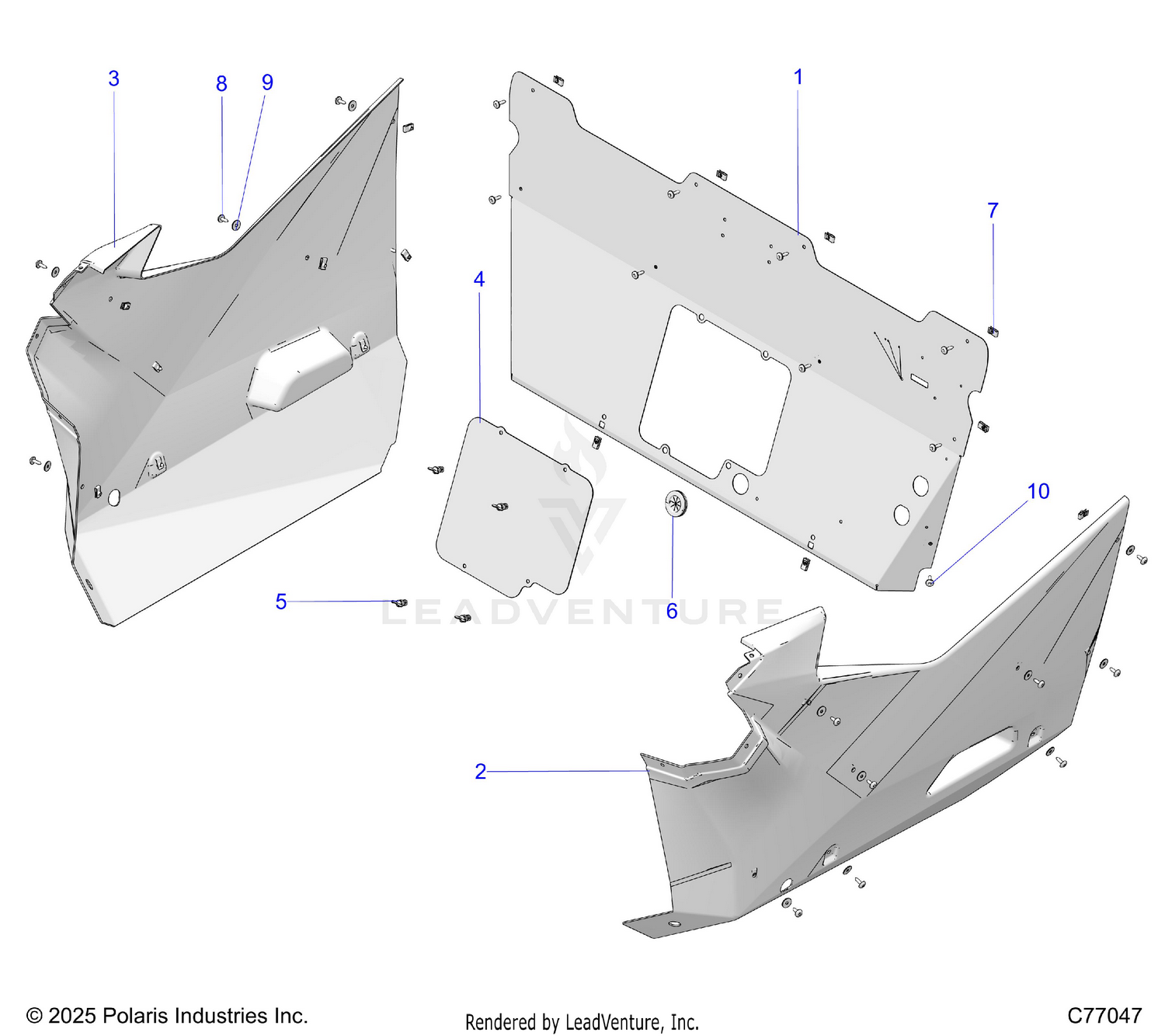 BODY, REAR AND SIDE PANELS - Z26RRE2KAL (C77047)