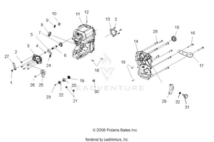 Drive Train, Main Gearcase - A09cl76aa (49atvgearcase096x6) Schematic