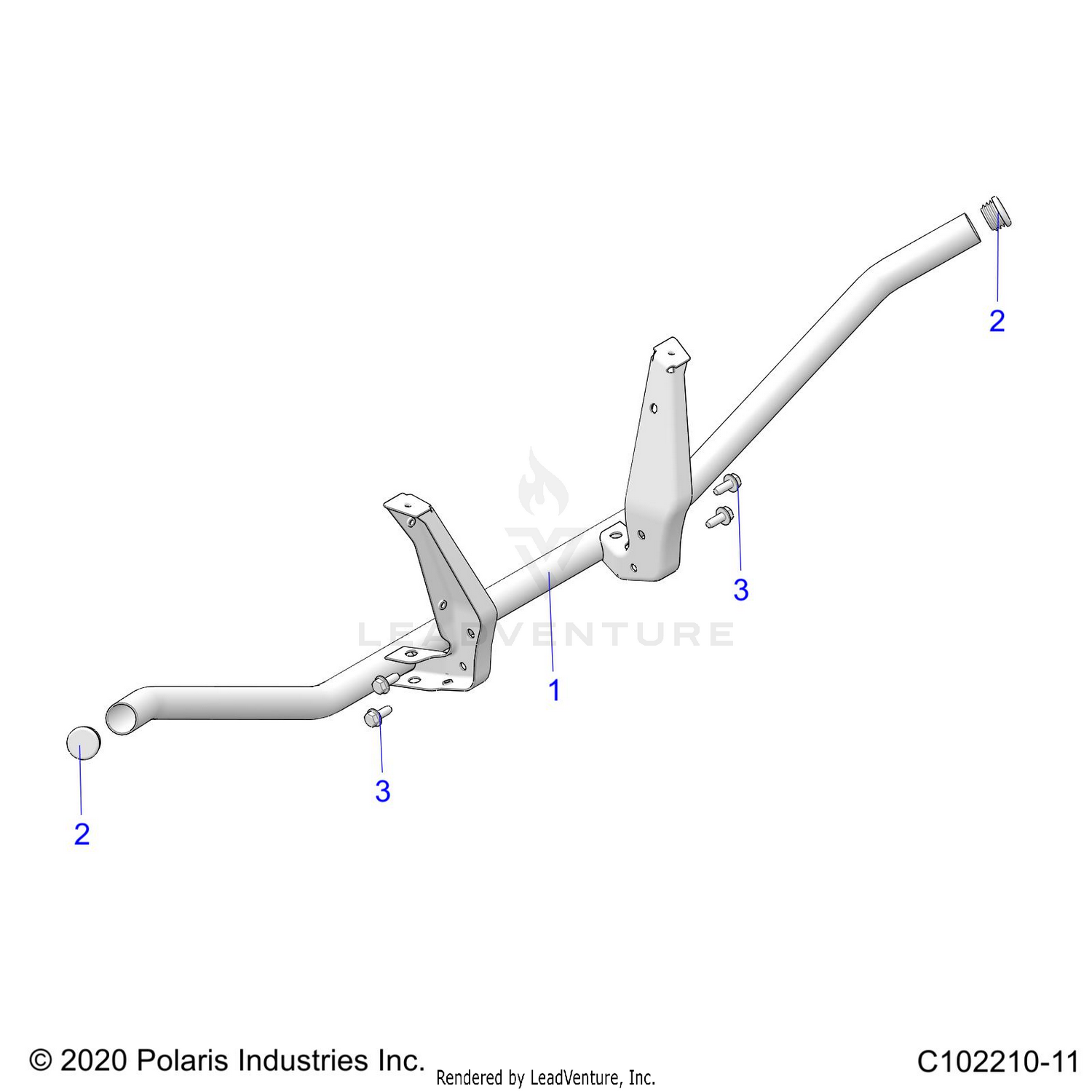 BODY, REAR RACK SUPPORT - A26SXM95AR (C102210-11)