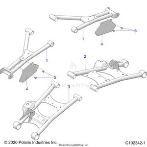 Suspension, Rear Control Arms - A25slz95af (c102342-1) Schematic