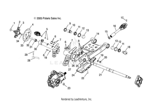 Swing Arm, Rear/gearcase Mounting - A06cd32aa/ab/ac (4999201699920169c09) Schematic