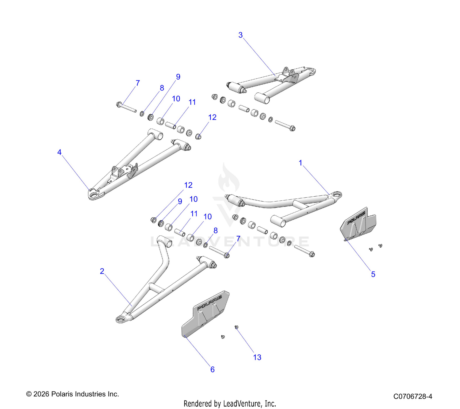 SUSPENSION, FRONT CONTROL ARMS