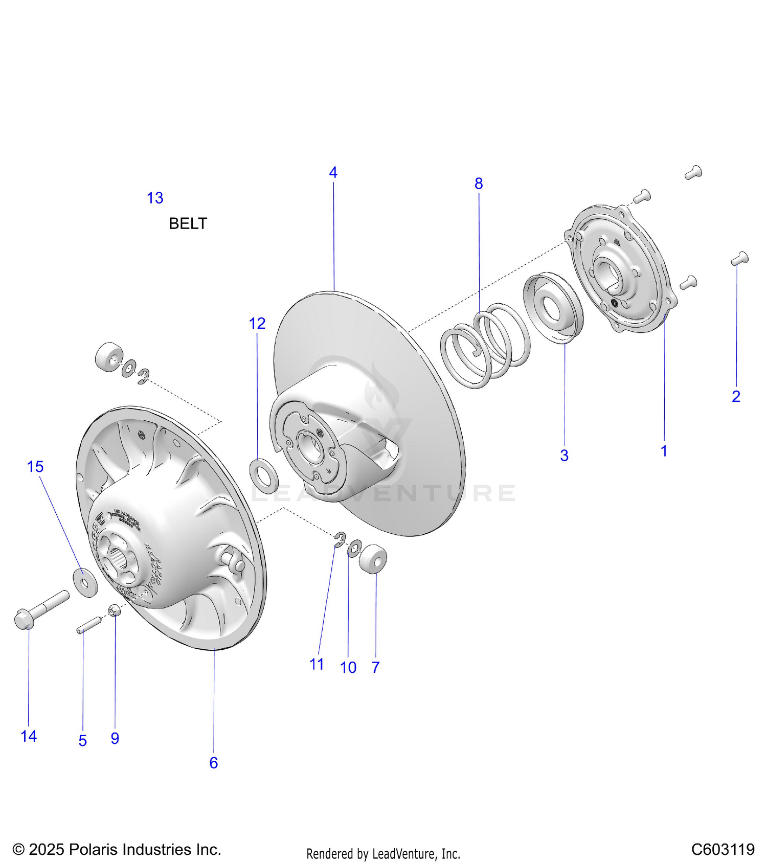 DRIVE TRAIN, CLUTCH, SECONDARY - S26AJT9FEL (C603119)