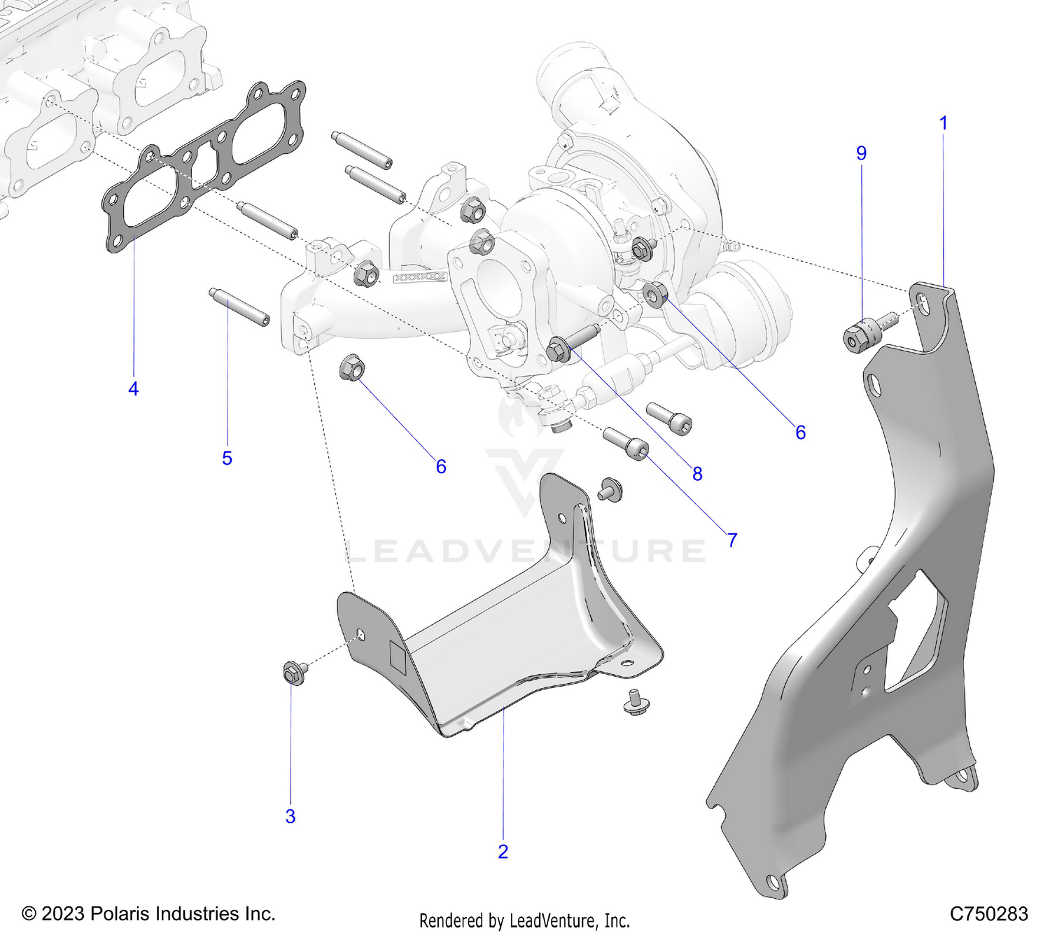 ENGINE, TURBO MOUNTING - Z26XPE92A4/B4/A6/B6 (C750283)