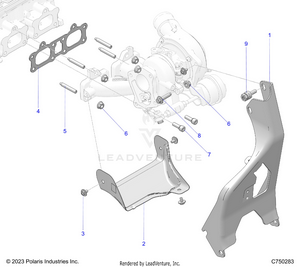 Engine, Turbo Mounting - Z25x4e92a4/b4 (c750283) Schematic