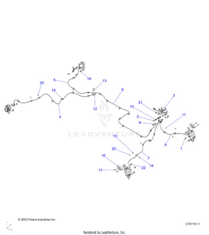 Brakes, Brake Lines And Master Cylinder - R24taa99a1/b1 Tae/a1/b1/ad/bd/am/bm/a9/b9 (c701141-1) Schematic