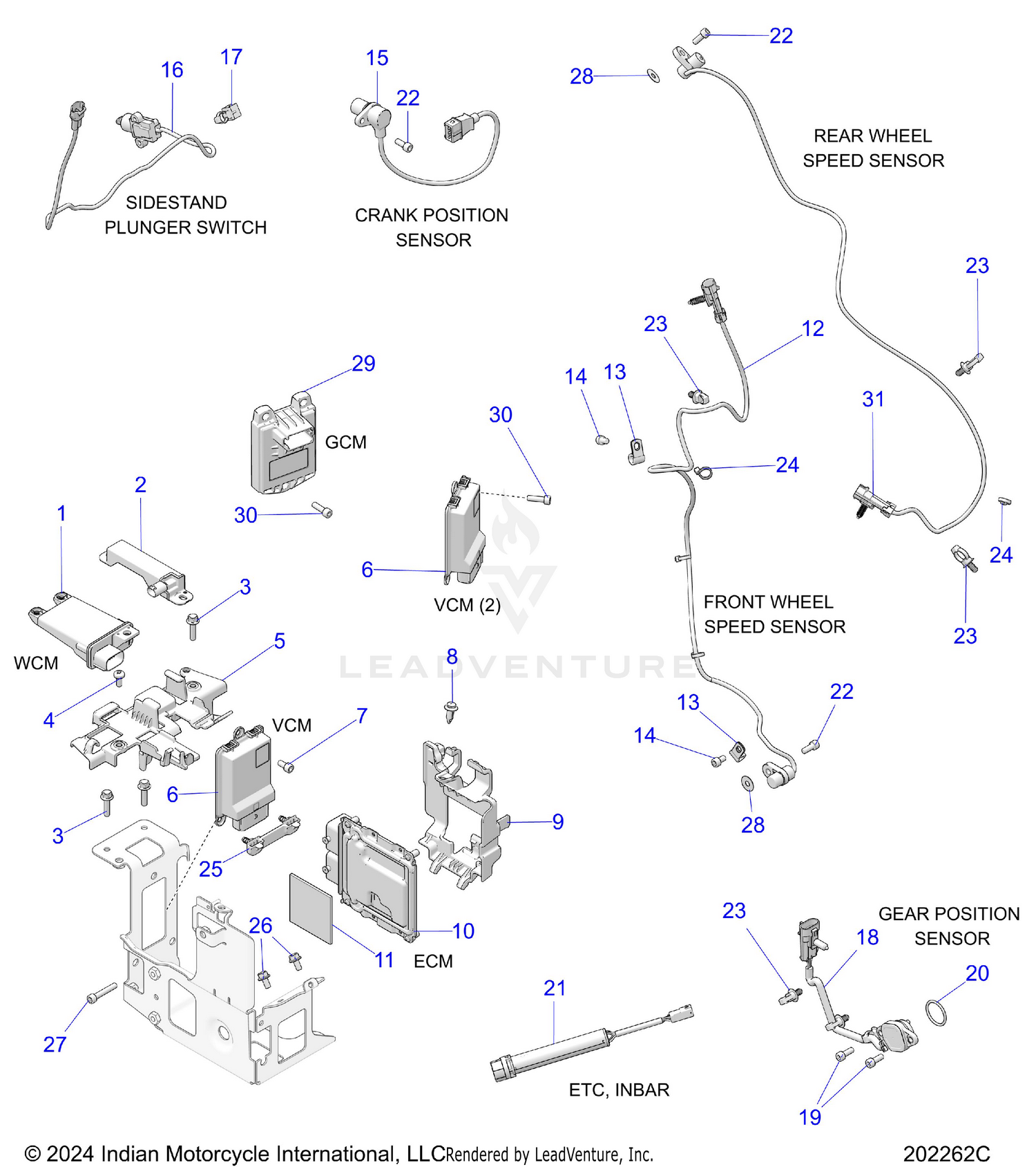 ELECTRICAL, COMPONENTS 2 - N26LF4SS/LF6SS ALL OPTIONS (202262C)