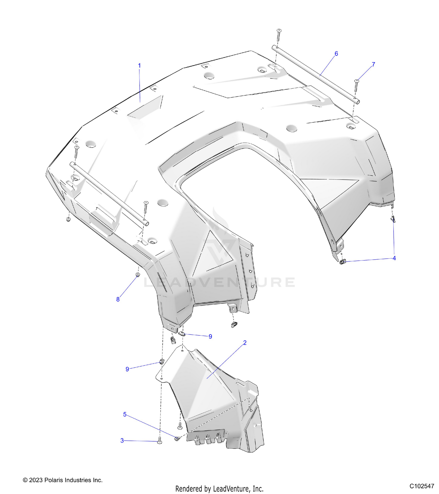 BODY, REAR CAB - A26SEA57A1/A4/A6 (C102547)