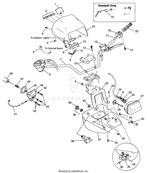 Handlebar And Headlight Pod - S98ch50e(b) (4950135013b013) Schematic