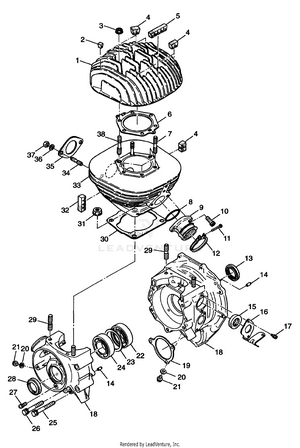 Crankcase And Cylinder Xpress 300 W98ca28c (4945364536c009) Schematic