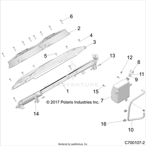 Engine, Cooling Radiator Mounting - Z19vge99ak/aw/bk/bw (c700107-2) Schematic