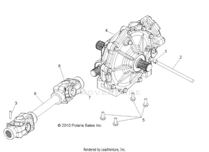 Drive Train, Mid Gearcase Mounting - R16raa76aa/aj (49rgrgearcasemtgmid106x6) Schematic
