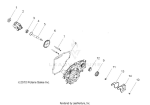 Engine, Oil Pump And Water Pump - R12th76/th7e/tx7e All Options (49rgroilpump11800crew) Schematic