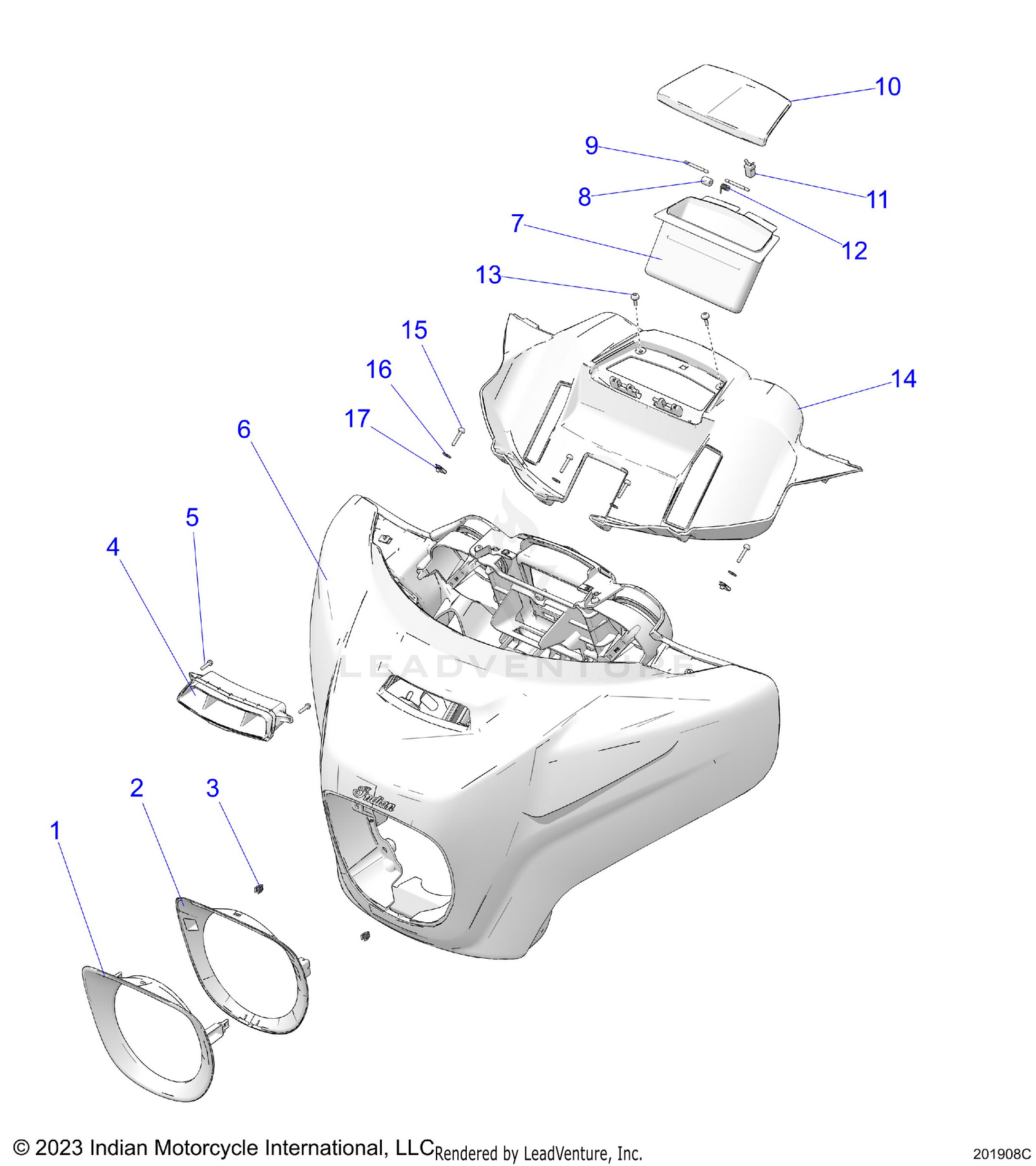 BODY, FAIRING ASM 1 - N24TKDBB/TK9BB ALL OPTIONS (201908C)