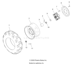 Wheels, Front - A09cl76aa (49atvwheelfrt096x6) Schematic