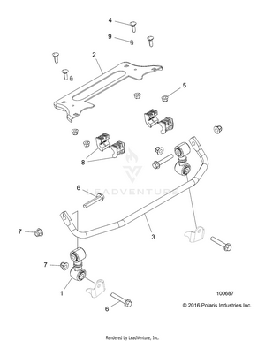 Suspension, Stabilizer Bar, Front - A17dae57am (100687) Schematic