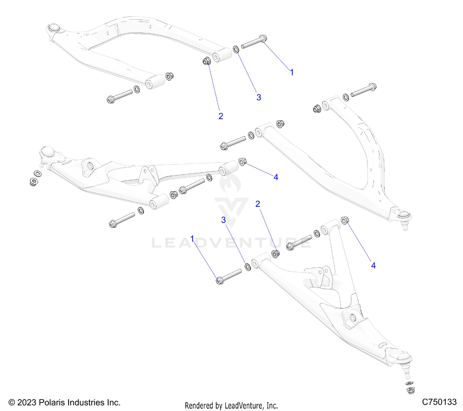 SUSPENSION, FRONT CONTROL ARMS MOUNTING - Z26S4E92A4/B4/A6/B6 (C750133)