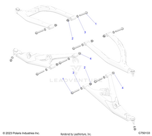 Suspension, Front Control Arms Mounting - Z25r4d2kak/bk/aj/bj/am/bm (c750133) Schematic