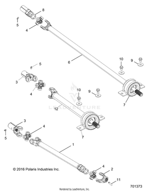 Drive Train, Front Prop Shaft - R17rhe99au (701373) Schematic