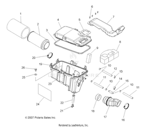 Engine, Air Intake System - A08dn50af/as/aw/az (49atvairbox08spx25) Schematic