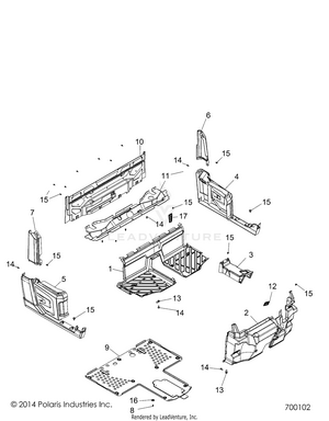 Body, Floor And Fenders - R15rte87fa (700102) Schematic