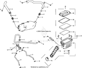Engine, Air Intake System - A09fa09aa/ab (49atvairbox09out90) Schematic