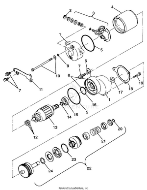 Starting Motor - A99ba38ca (4949534953d003) Schematic