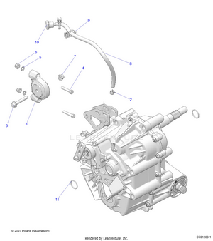 Drive Train, Main Gearcase Mounting - R24t6a99a1/b1 T6ead/bd/am/bm/a9/b9 (c701280-1) Schematic