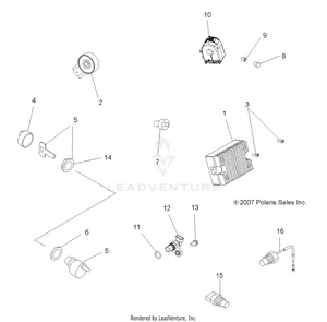 Electrical, Switches, Sensors And Ecm - A09lh46aq/ax/az (49atvswitches08sp400) Schematic