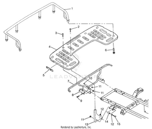 Rear Rack Mounting  Sportsman 500 W97ch50a (4939993999a008) Schematic