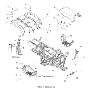 Cab, Rear And Seat - A07mh68ax/ay/az (49atvcabrr07700) Schematic