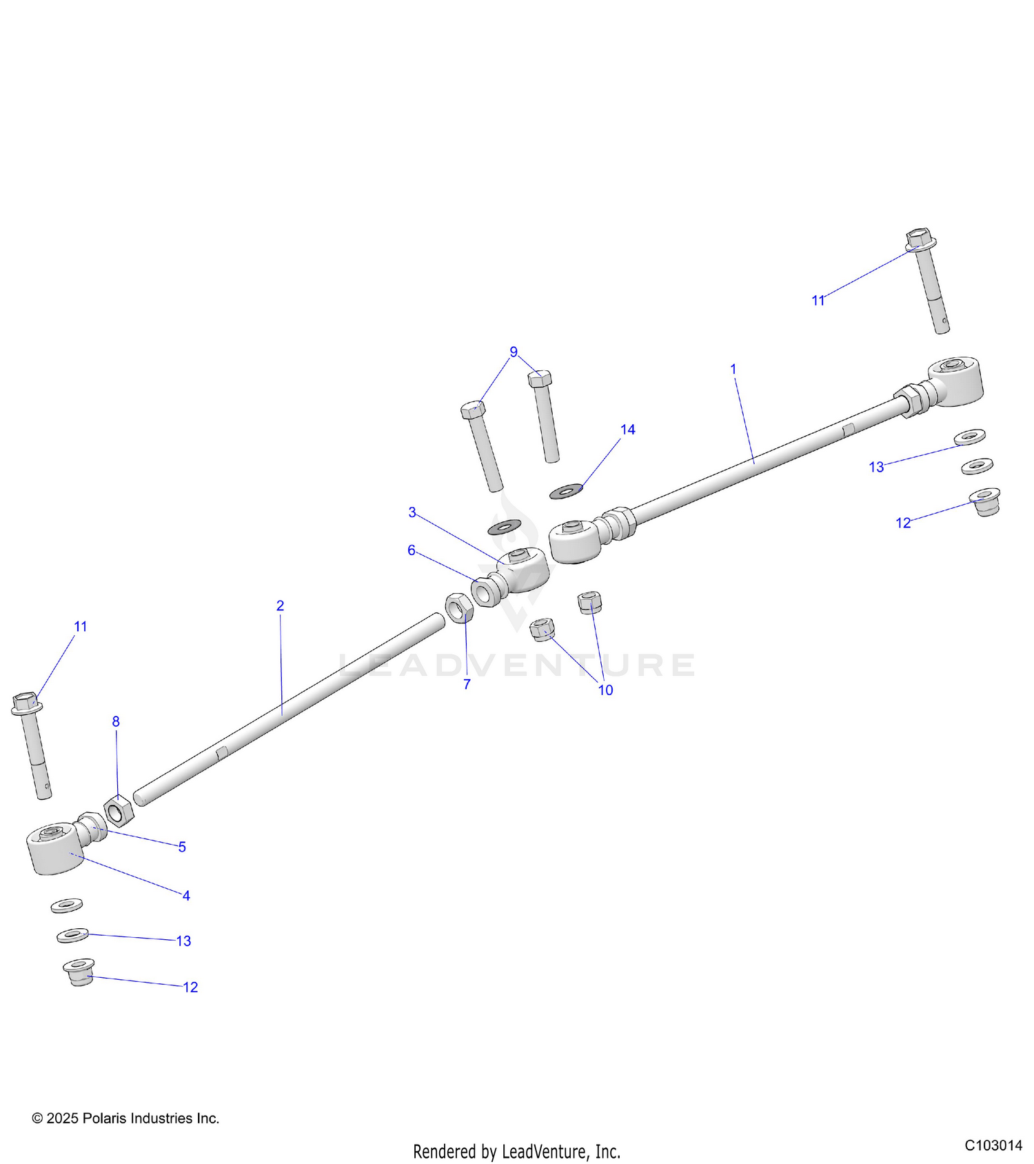 STEERING, TIE RODS - A26SWB57C1/E1 (C103014)