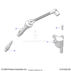 Electrical, Ignition Coil, Wire And Spark Plug - A21sez57am/an/bm/bn (c101422-28) Schematic