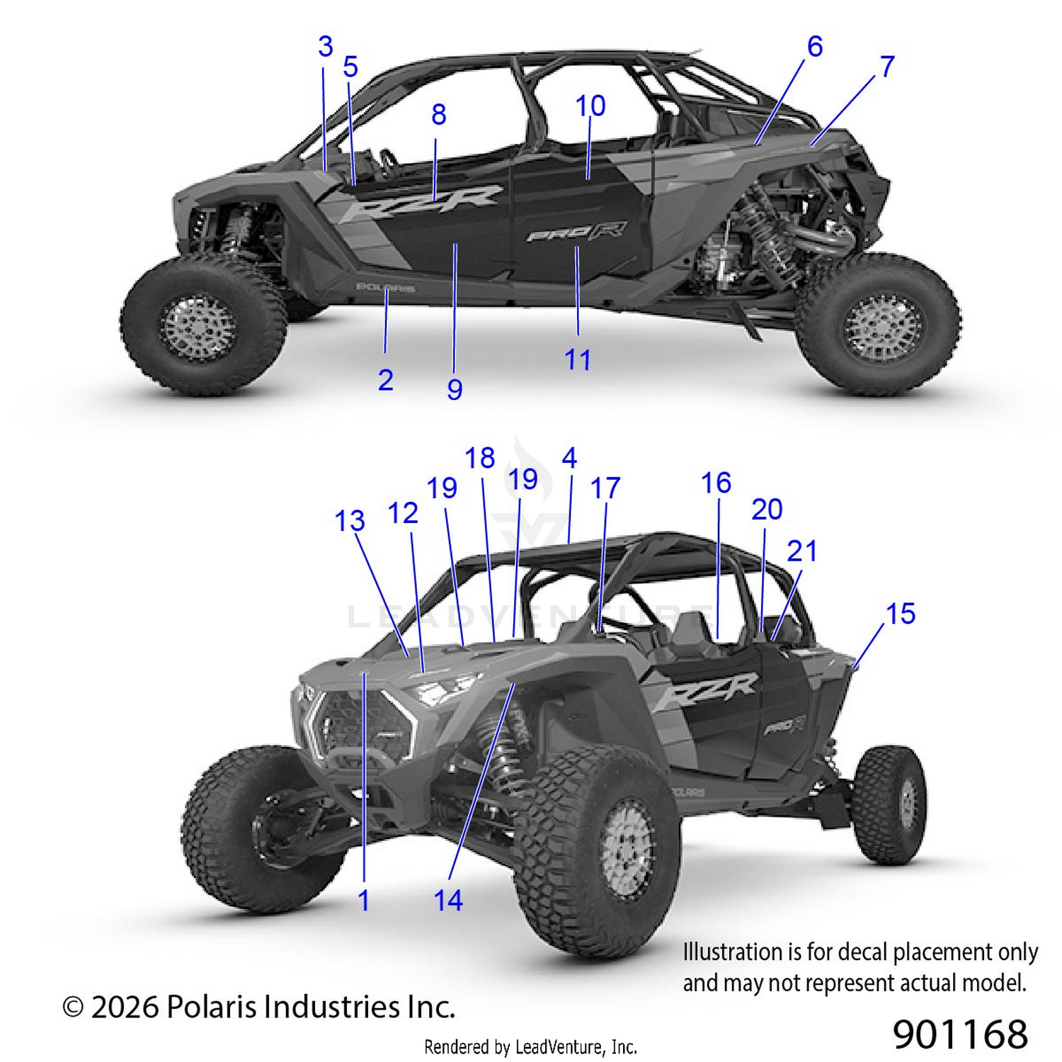 BODY, DECALS - Z26R4P2KBL (901168)